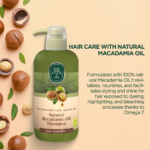 Natural Macadamia Oil Shampoo 600 ML - Image 2