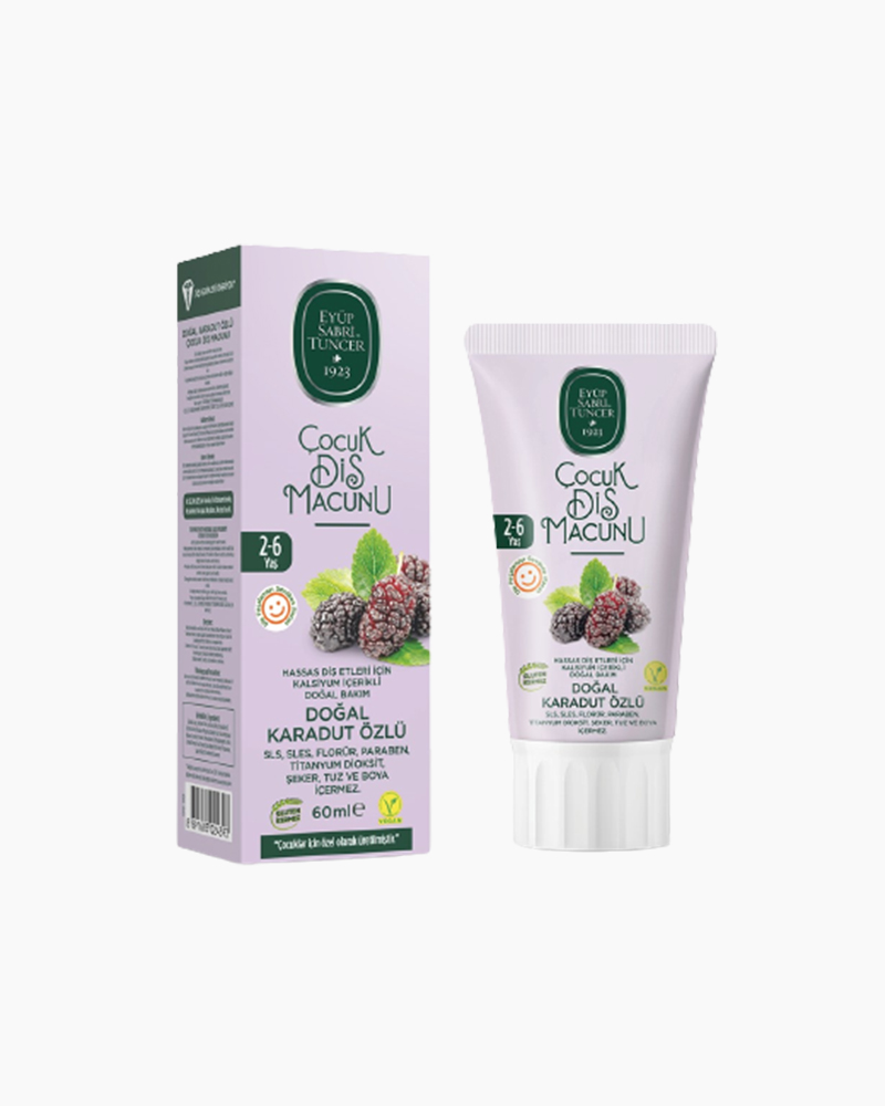 Natural Black Mulberry Extract Toothpaste 60 ML (2 - 6 Ages) - Image 1