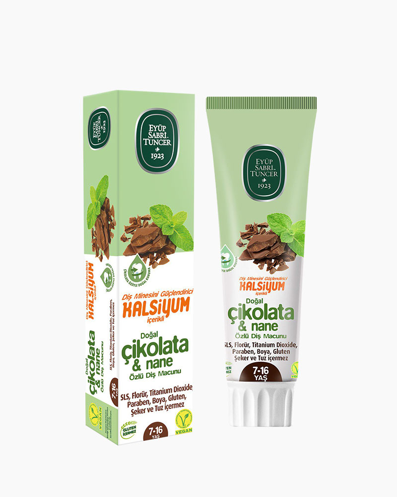 kalsiyum.jpg Chocolate Mint Toothpaste 75 ML (For Kids 7 - 16 Ages) - Image 1